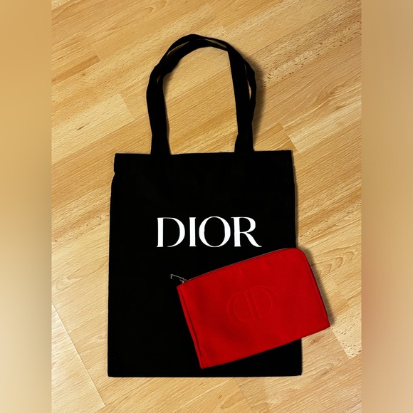 Dior Handbags - Sale🔥 Authentic Dior Pouch FREE CANVAS TOTE BAG